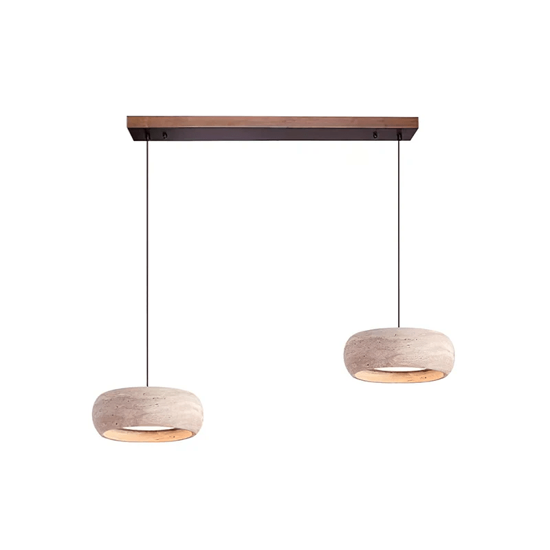 Travertijn hanglamp rond met LED, dimbaar - foto 8