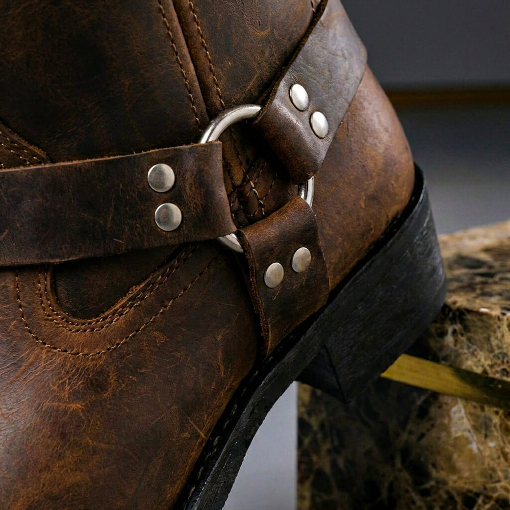 Western boots heren met gesp, vintage look - foto 3