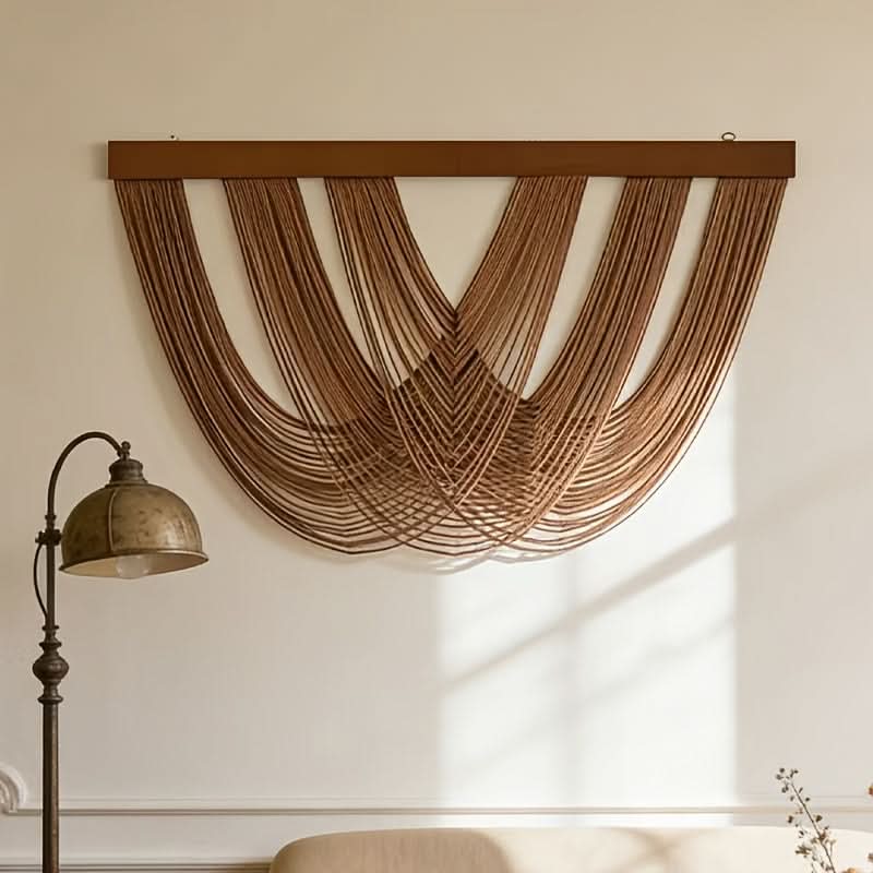 Macramé wandkleed van katoen - foto 2