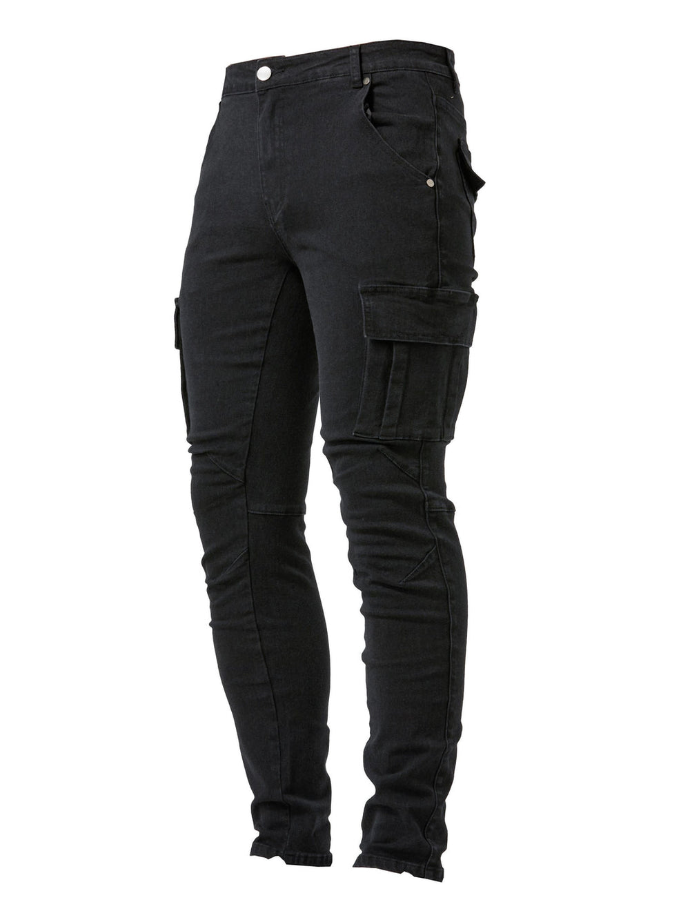 Cargo jeans heren met stretch, slim fit - foto 2