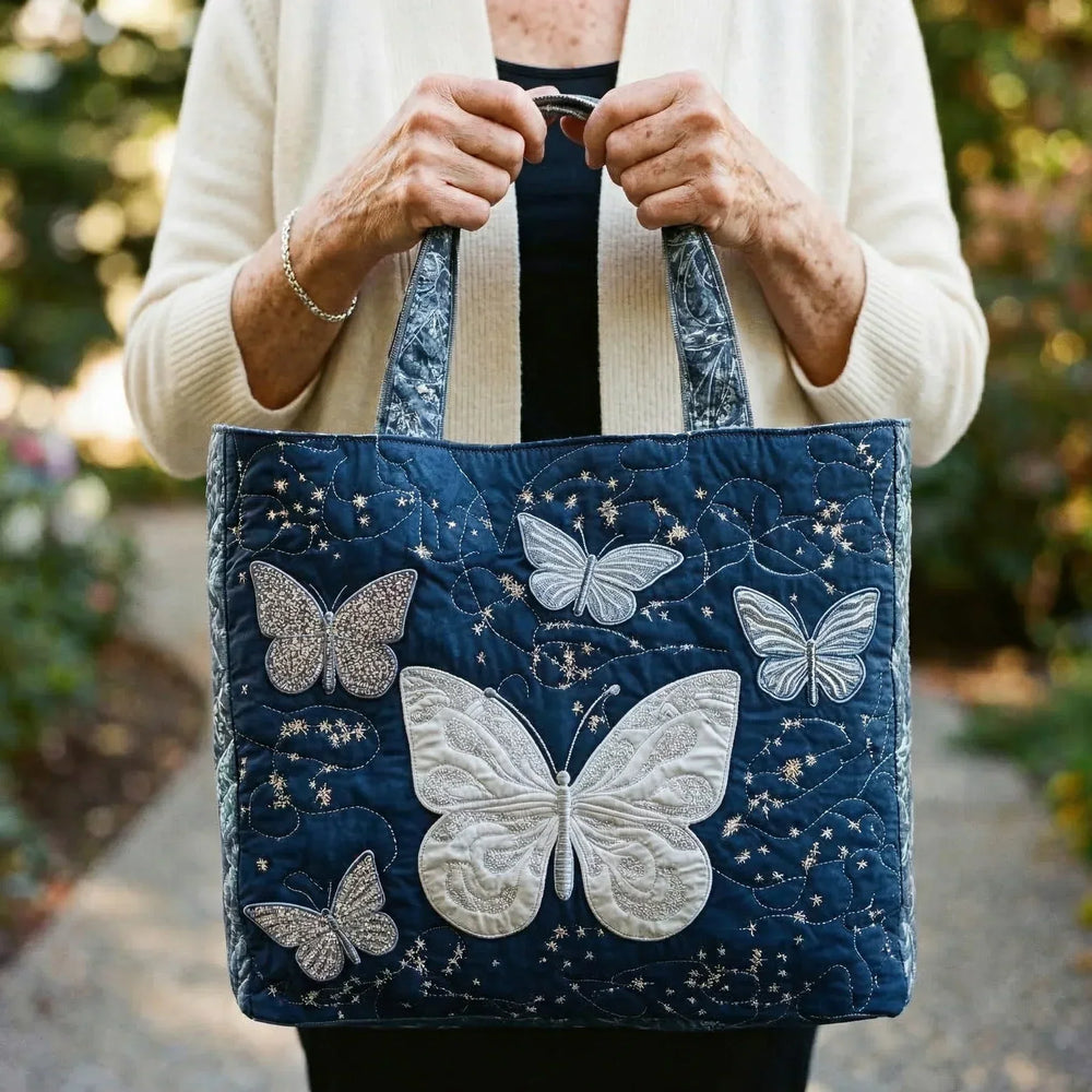 Shopper met zilveren vlinders - foto 2