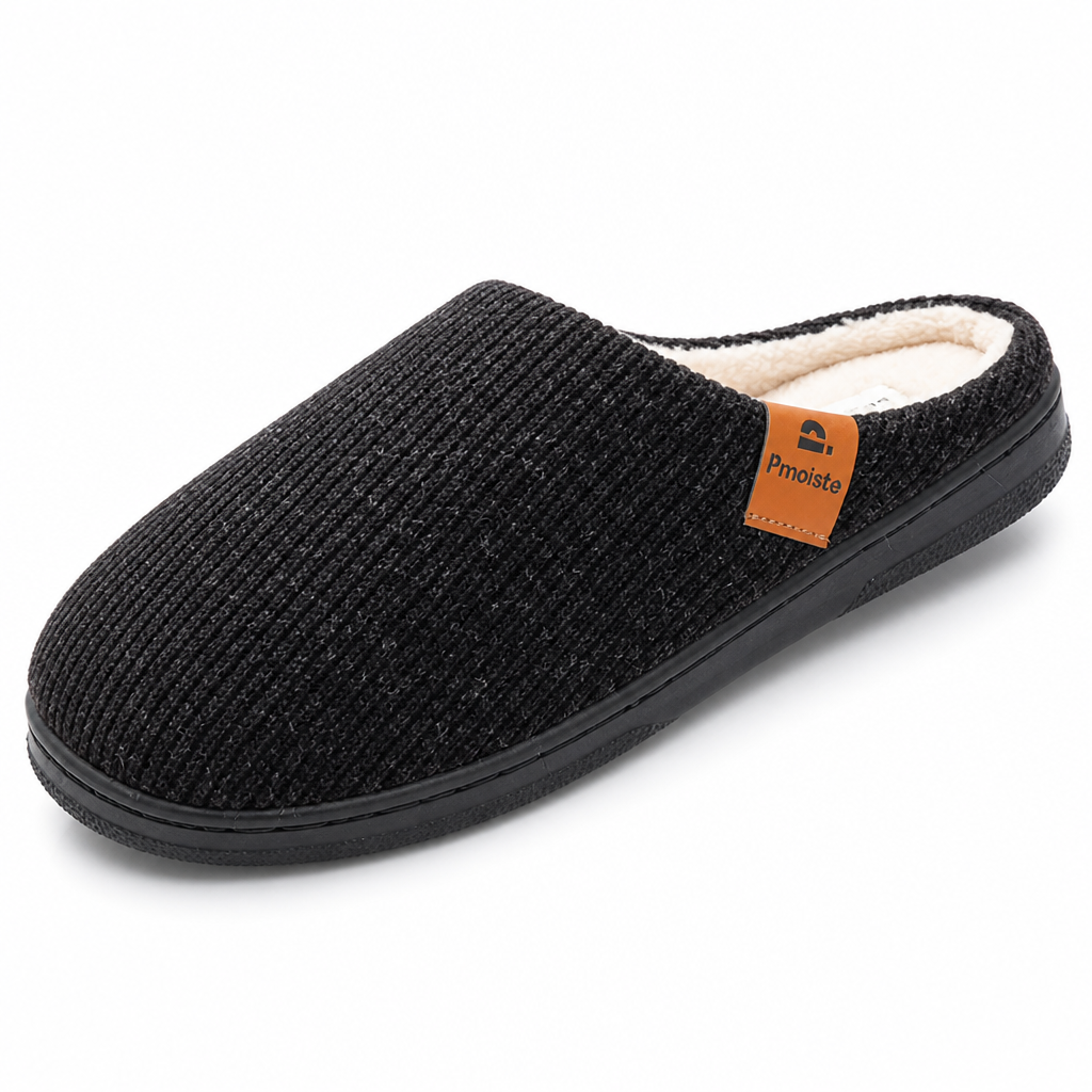 Strickschuhe mit Memory-Schaum und rutschfester Sohle für Herren