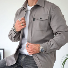 Overshirt heren met borstzakken - foto 4