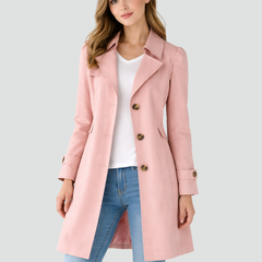 Lichte trenchcoat dames, getailleerd - foto 6