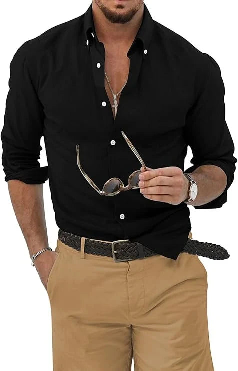 Herenoverhemd lange mouw, casual of netjes - foto 4