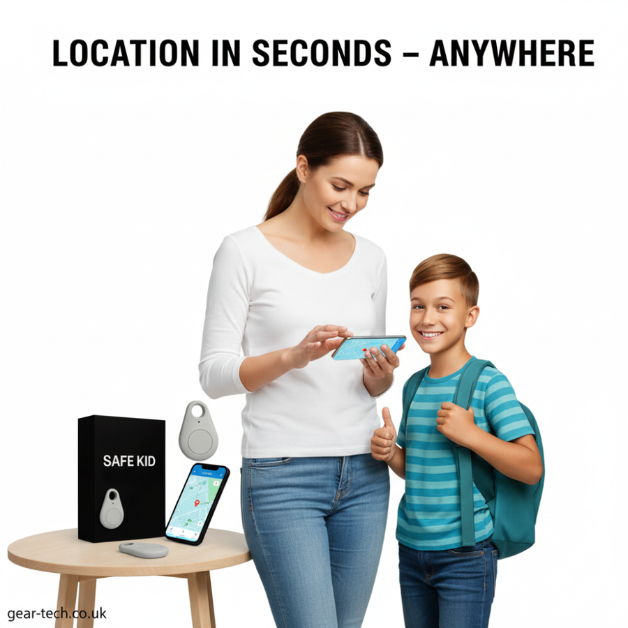 Kinder GPS-tracker waterdicht met live locatie en SOS-knop - foto 4