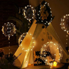 Lichtgevende ballonnen 45 cm, set van 10 met lichtsnoer - foto 4