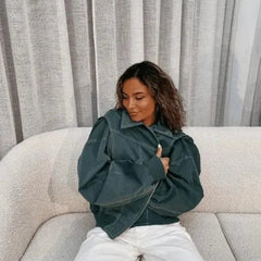 Oversized damesjas in casual stijl