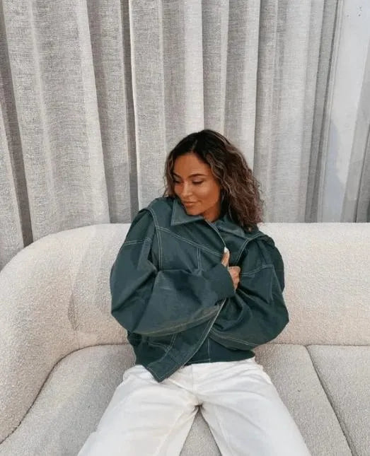 Oversized damesjas in casual stijl