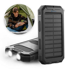 Solar powerbank 20000 mAh, spatwaterbestendig - foto 4