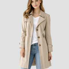 Lichte getailleerde trenchcoat voor dames