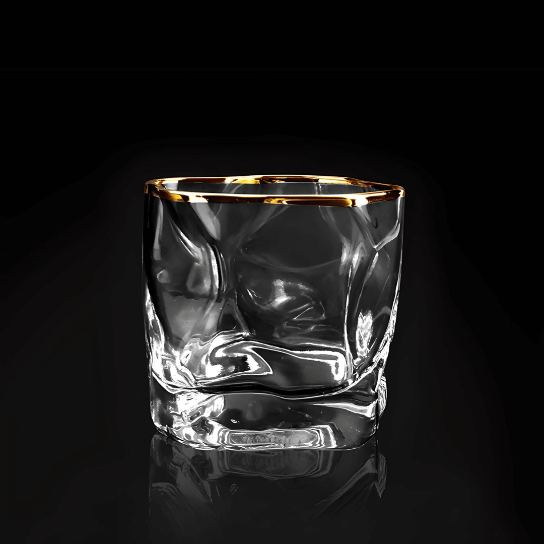 Kristallen whiskyglas met goudaccent - foto 15