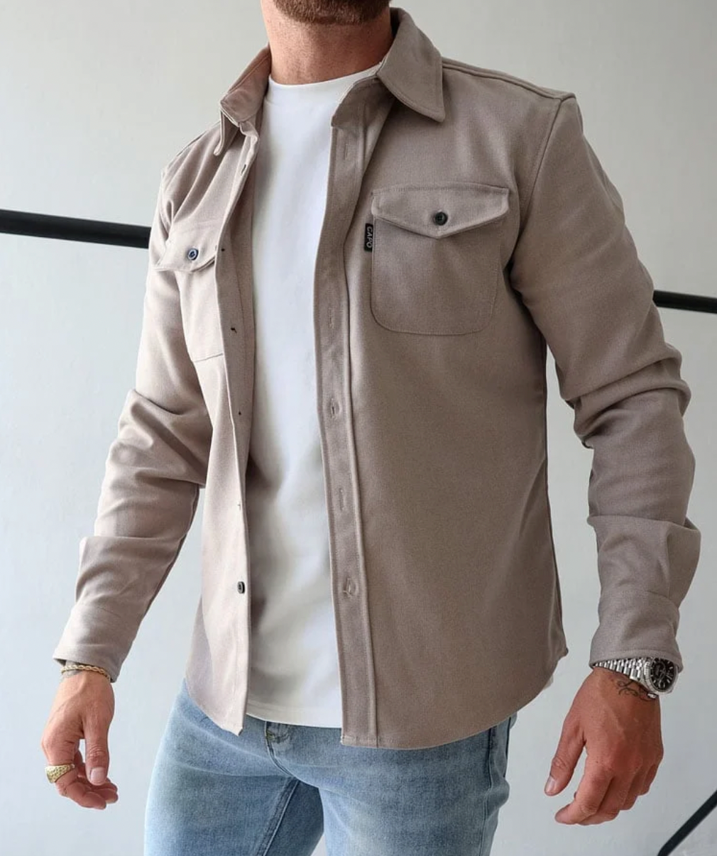 Overshirt heren met borstzakken - foto 8