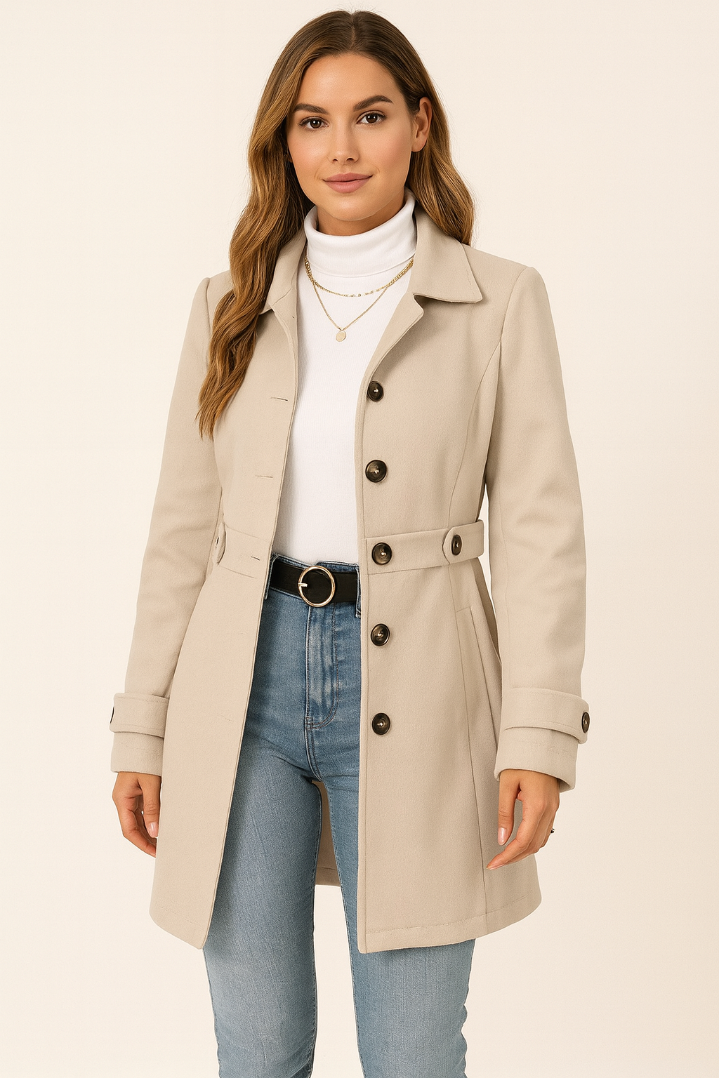 Trenchcoat dames met ceintuur - foto 11