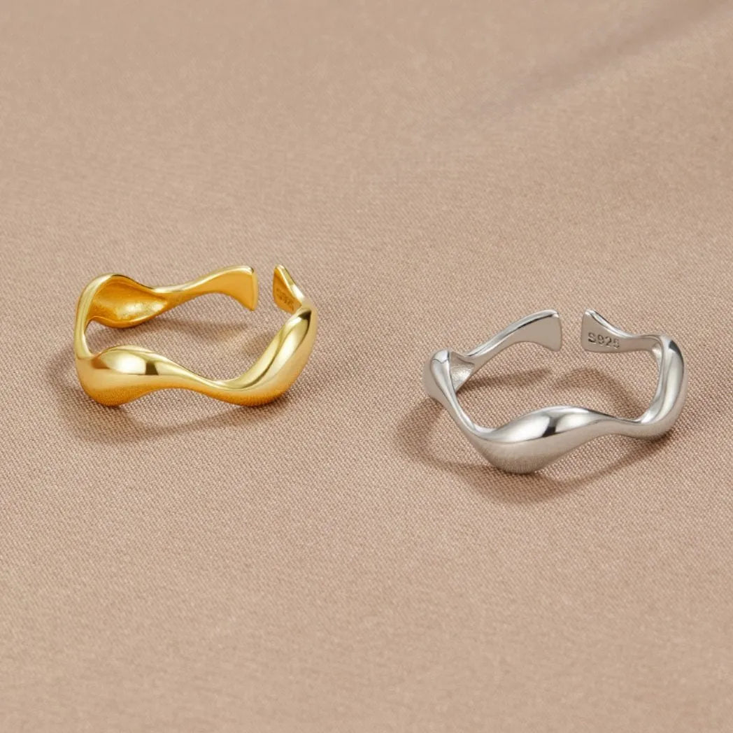 Verstelbare ring met golfmotief - foto 5