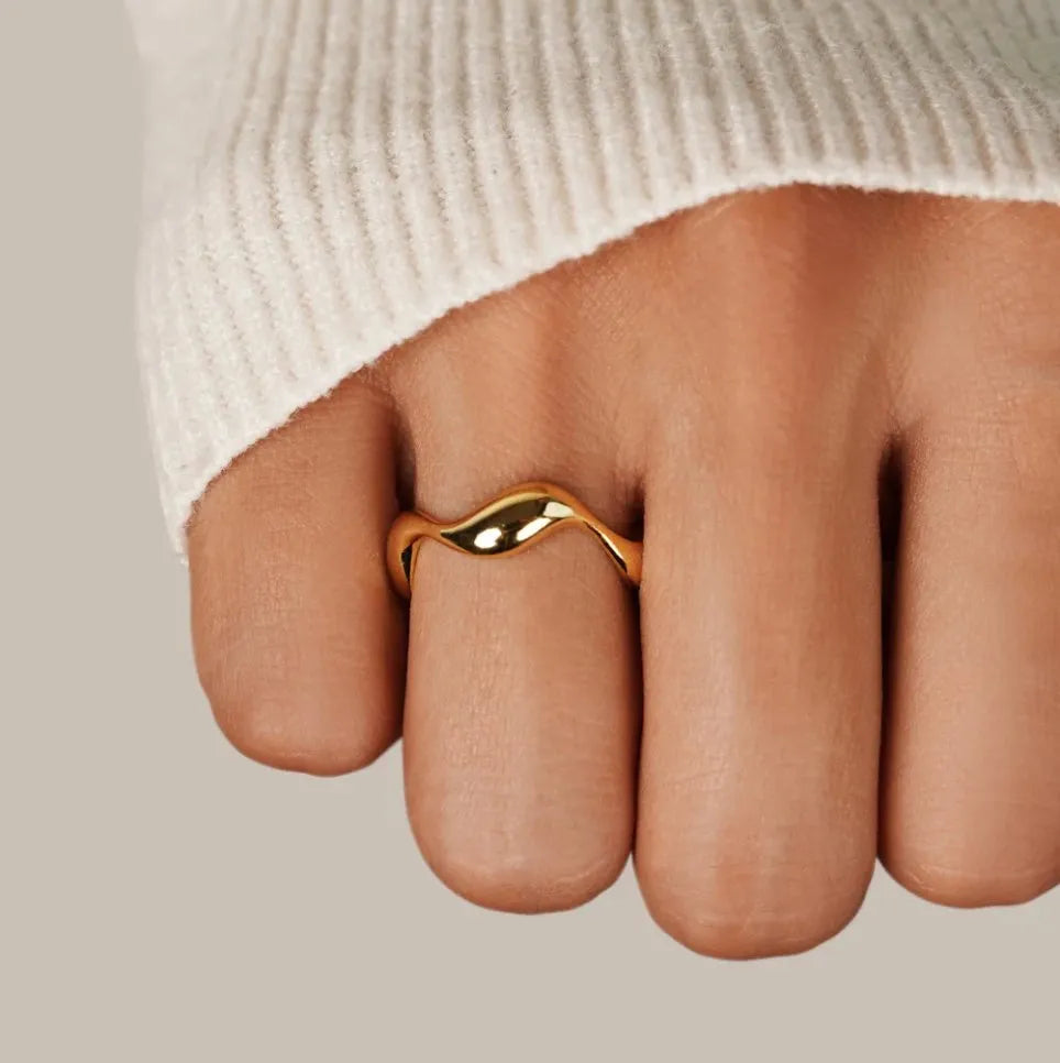 Verstelbare ring met golfmotief - foto 2
