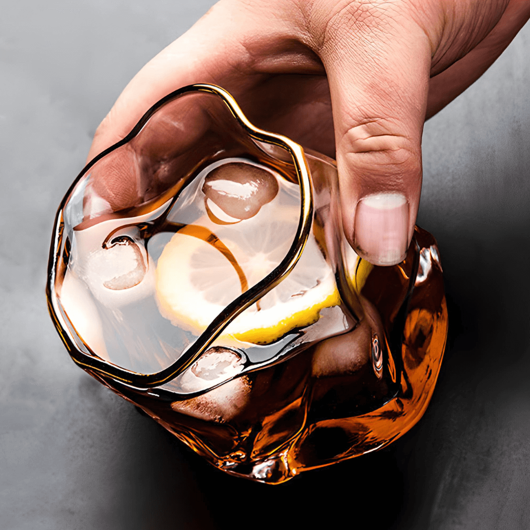 Kristallen whiskyglas met goudaccent - foto 16