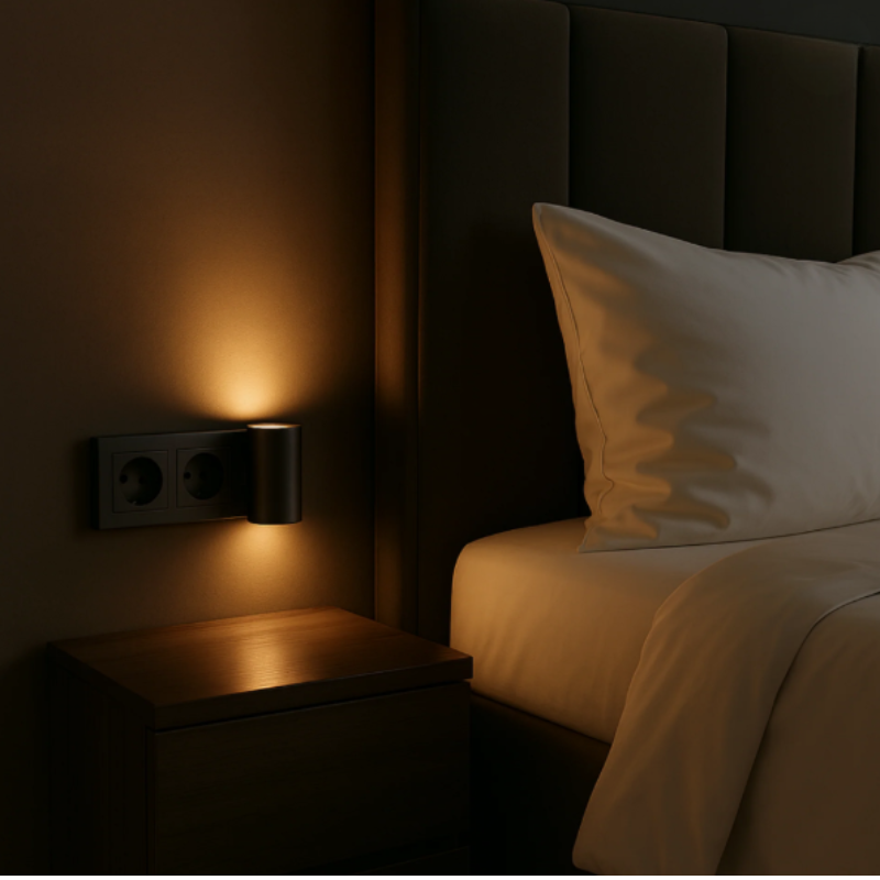 LED stekkerlamp dimbaar met schemersensor, warm licht - foto 7