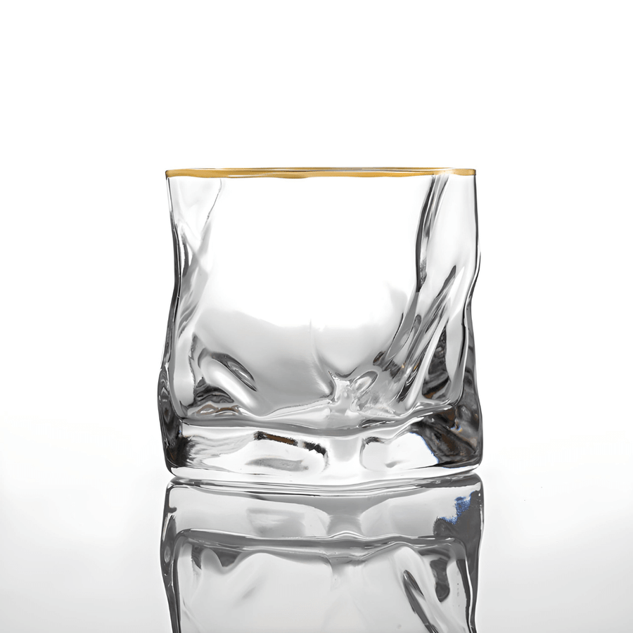 Kristallen whiskyglas met goudaccent - foto 6