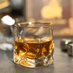 Kristallen whiskyglas met goudaccent - foto 9