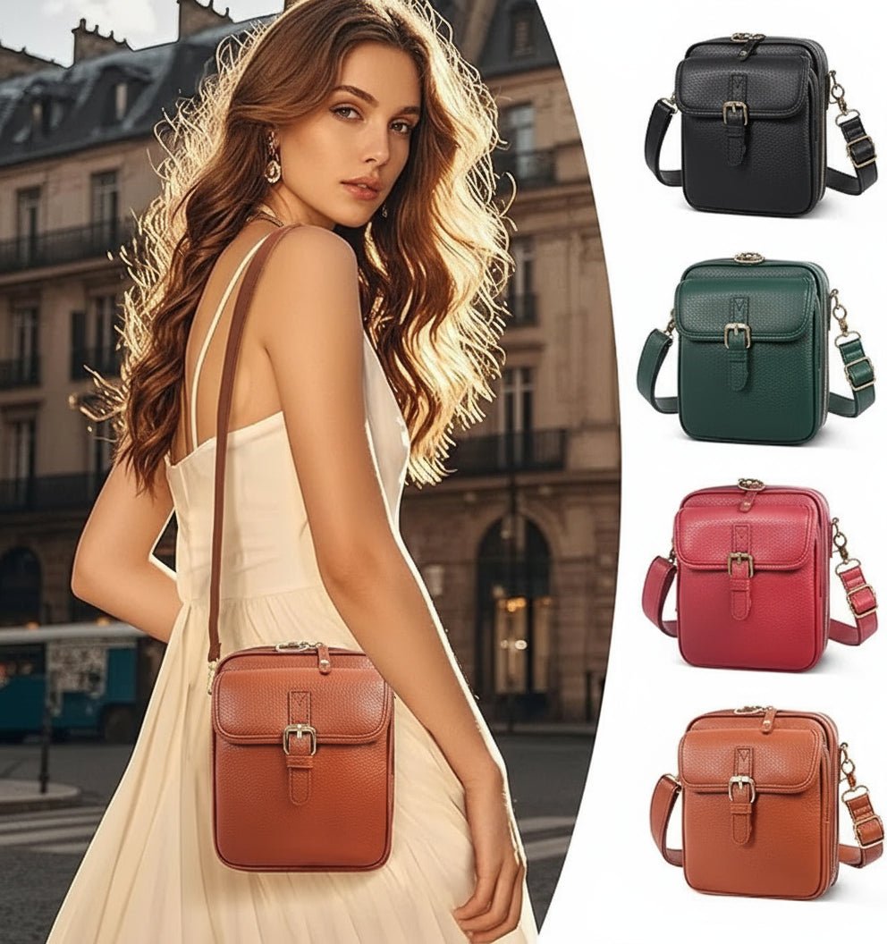 Vierkante crossbody tas met verstelbare schouderband