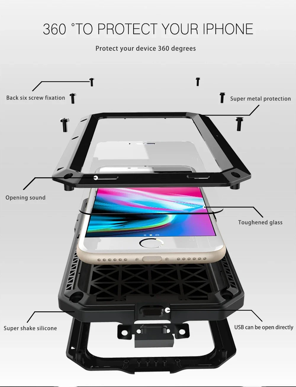 Stevig iPhone hoesje, extra bescherming - foto 11