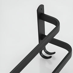 Handdoekrek zwart aluminium, 2 of 3 lagen - foto 7