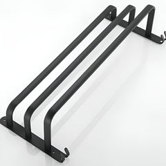 Handdoekrek zwart aluminium, 2 of 3 lagen - foto 8