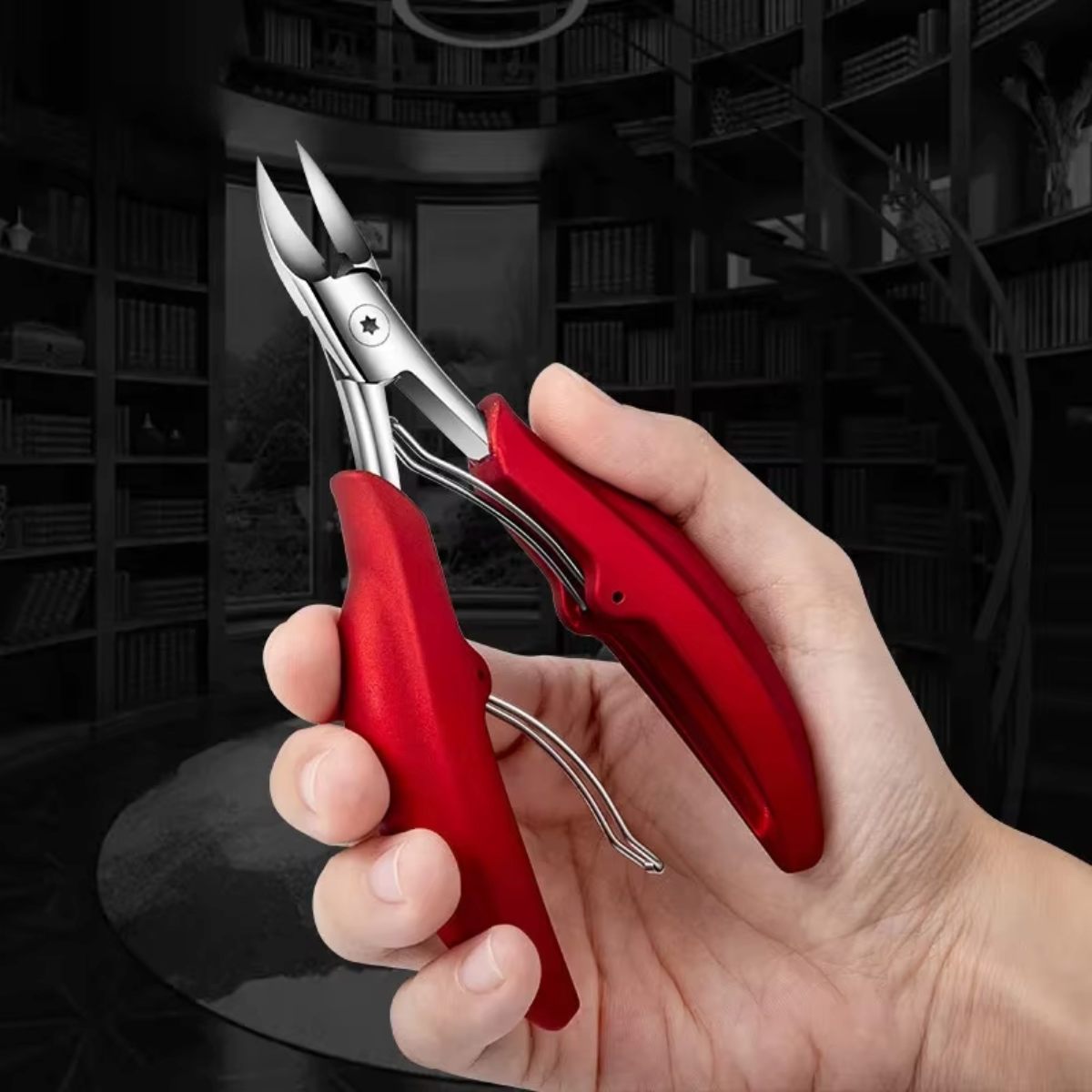 Teennagelschaar voor dikke nagels, RVS met antislip handvat - foto 2