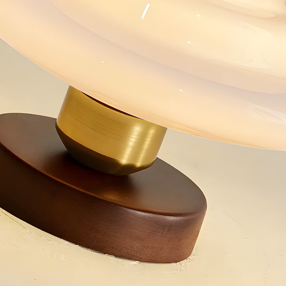 Plafondlamp van walnoothout en glas, Scandinavische stijl E27 - foto 20