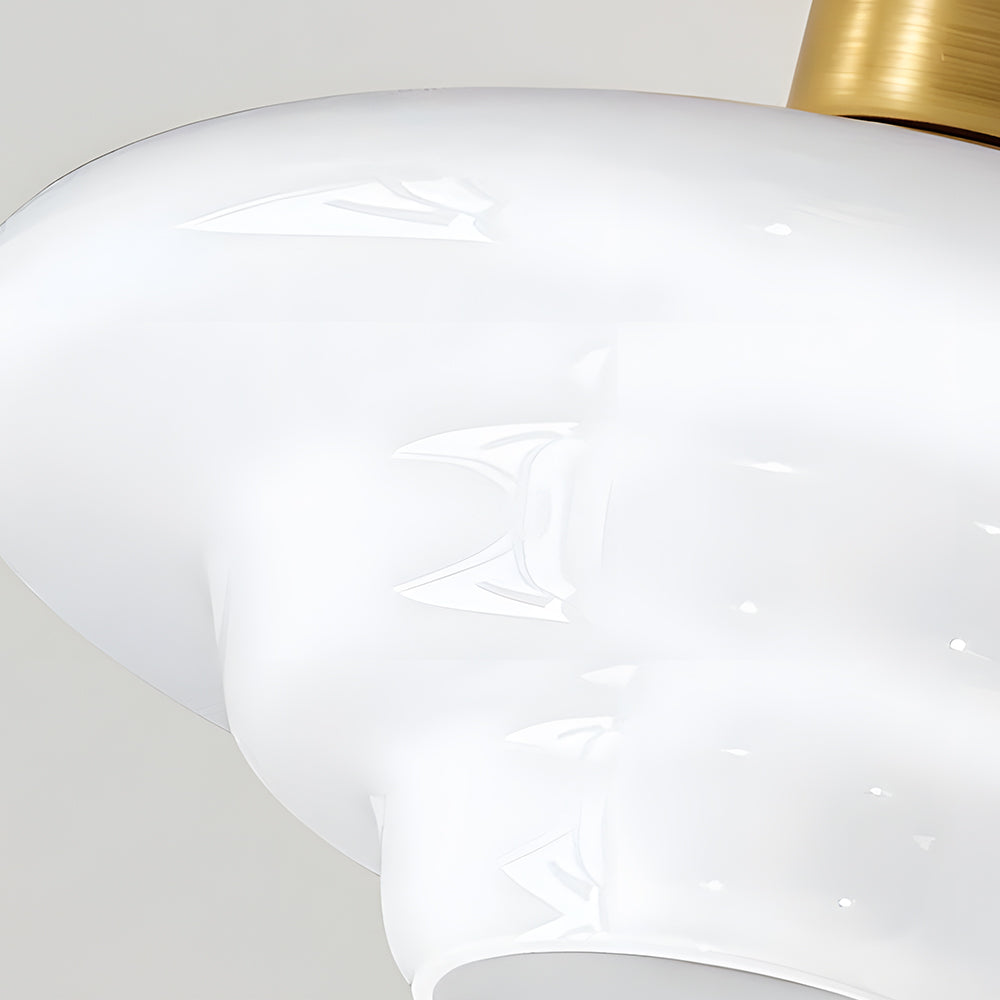 Plafondlamp van walnoothout en glas, Scandinavische stijl E27 - foto 21