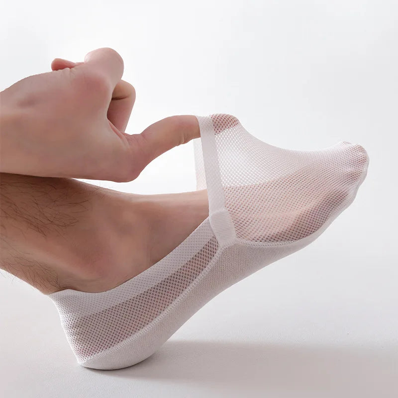 Onzichtbare sneakersokken heren met antislip hiel, 6 kleuren - foto 2