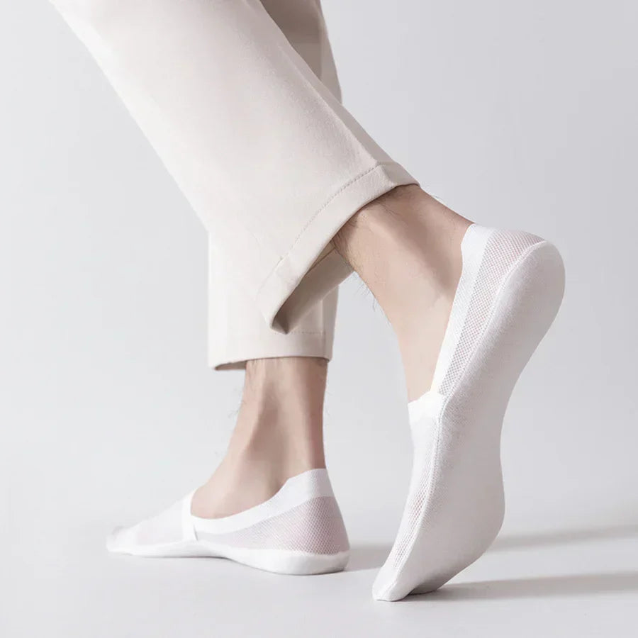 Onzichtbare sneakersokken heren met antislip hiel, 6 kleuren - foto 3