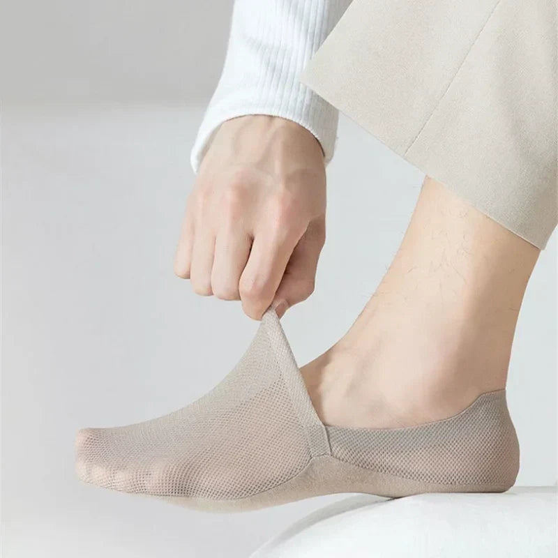Onzichtbare sneakersokken heren met antislip hiel, 6 kleuren - foto 4