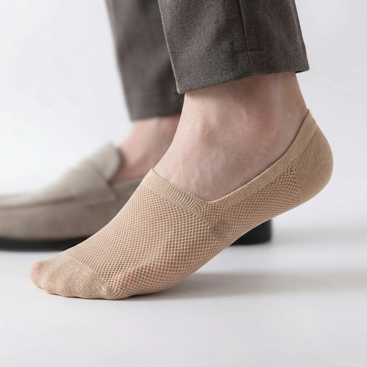 Onzichtbare sneakersokken heren met antislip hiel, 6 kleuren - foto 8
