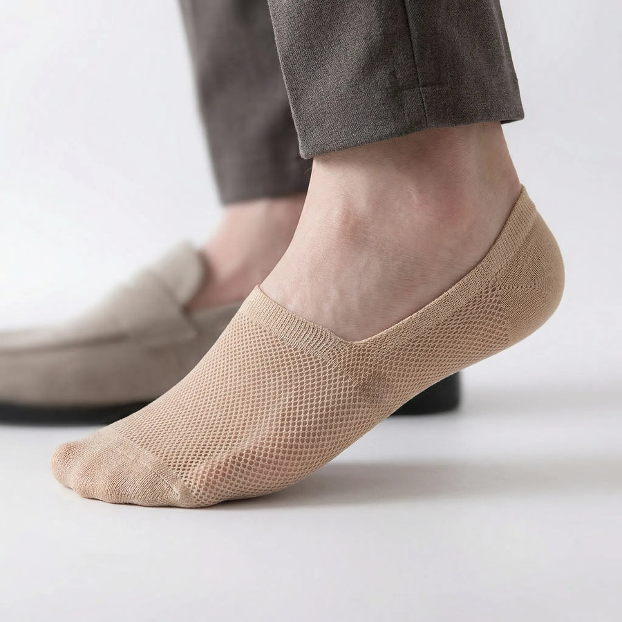 Onzichtbare sneakersokken heren met antislip hiel, 6 kleuren - foto 8