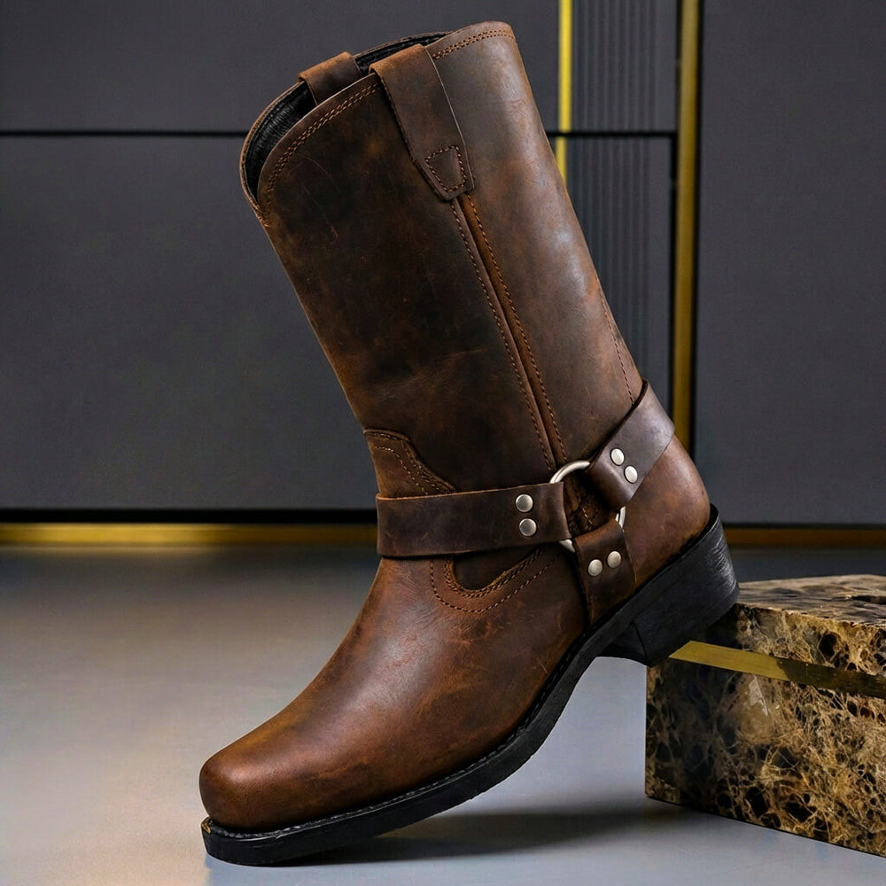 Western boots heren met gesp, vintage look - foto 2