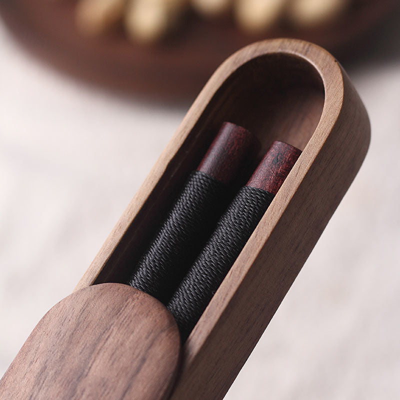 Houten eetstokjes in bewaardoos - foto 3