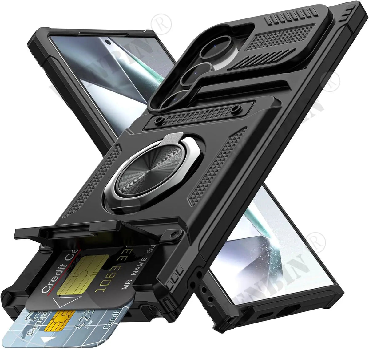 Samsung hoesje met portemonnee en ringhouder - foto 8