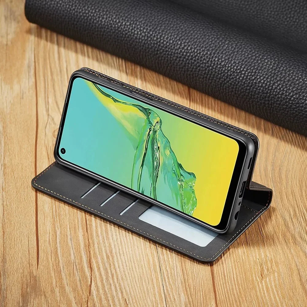 Flip-hoesje voor Samsung met magneetsluiting en pasjesvak - foto 2