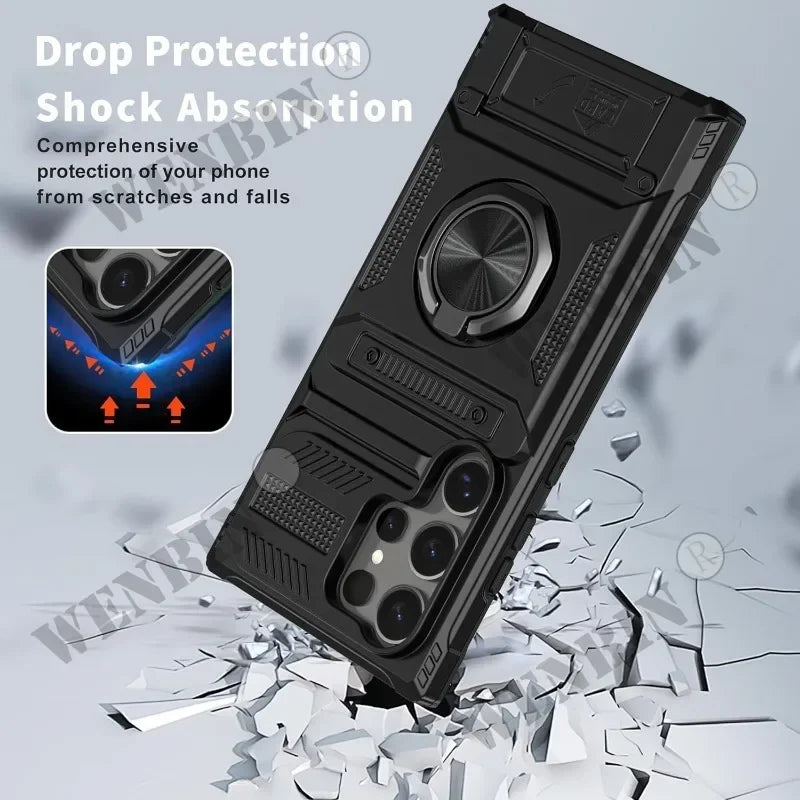Samsung hoesje met portemonnee en ringhouder - foto 5
