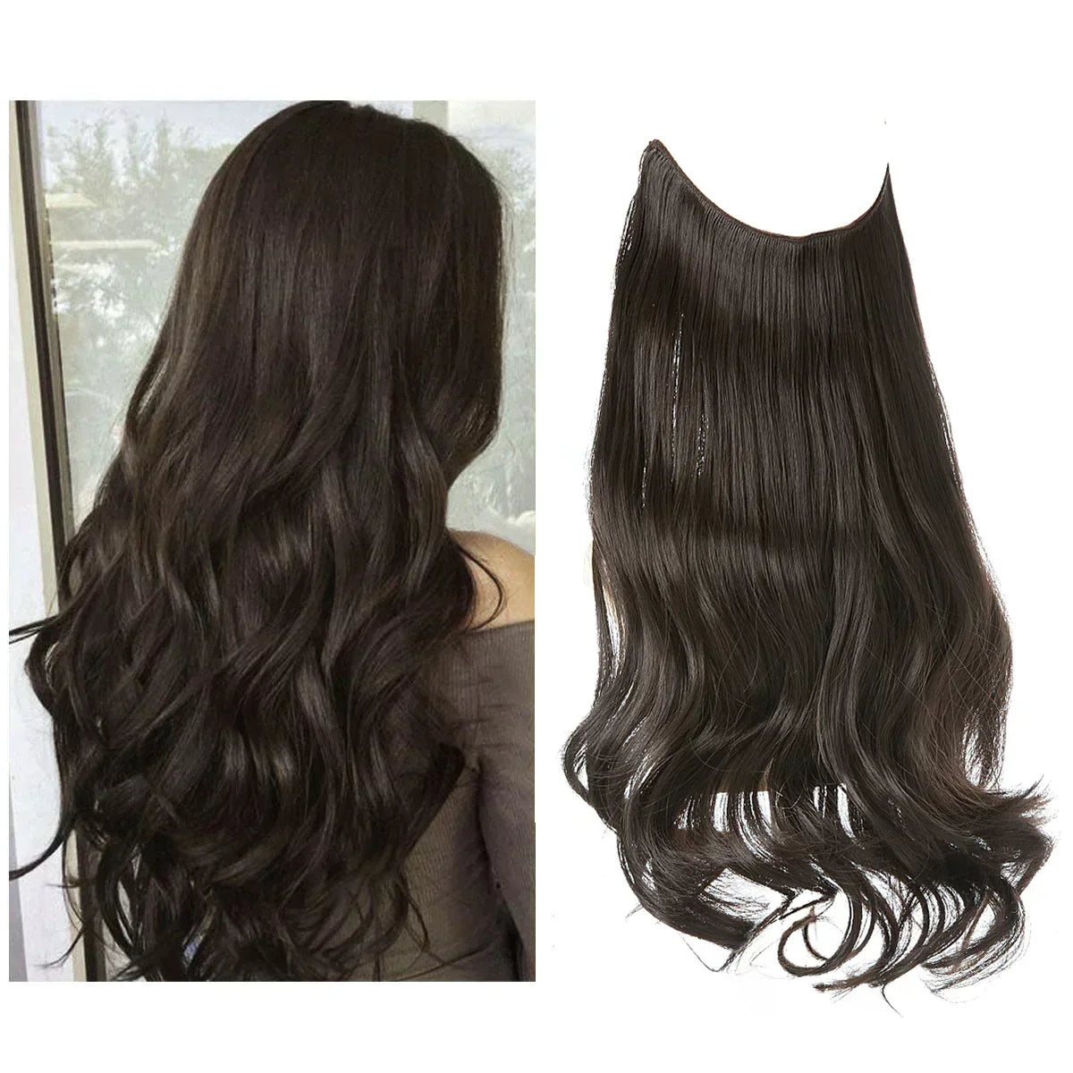Haarextensions voor extra lengte en volume, hittebestendig - foto 13