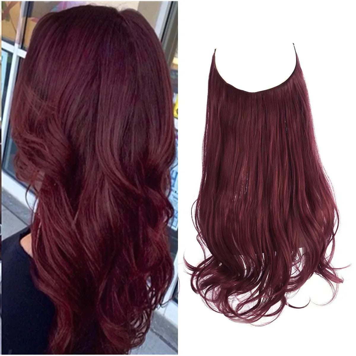 Haarextensions voor extra lengte en volume, hittebestendig - foto 5