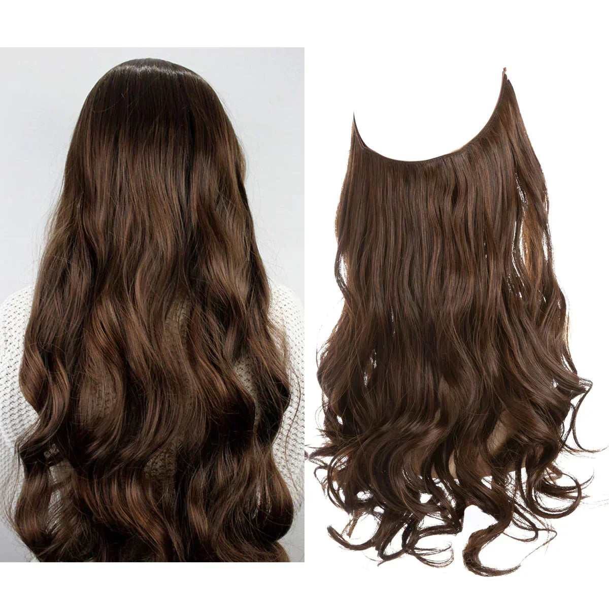 Haarextensions voor extra lengte en volume, hittebestendig - foto 17