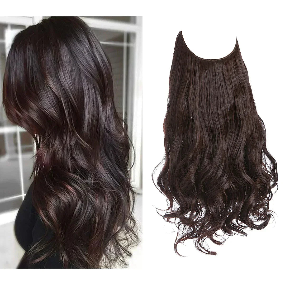 Haarextensions voor extra lengte en volume, hittebestendig - foto 14