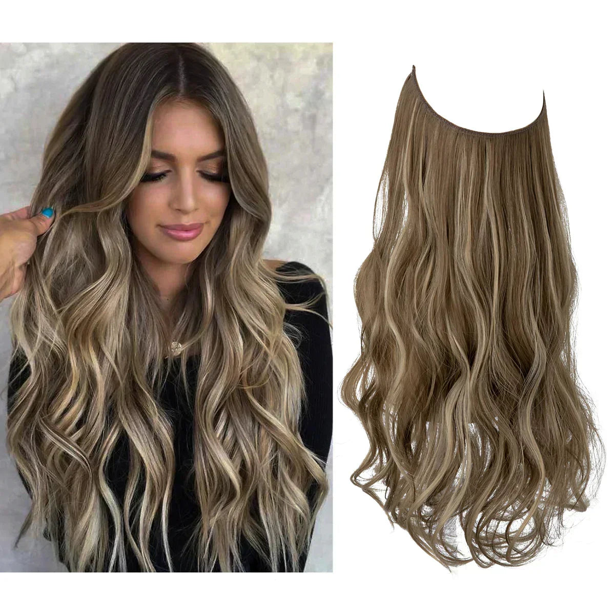 Haarextensions voor extra lengte en volume, hittebestendig - foto 11