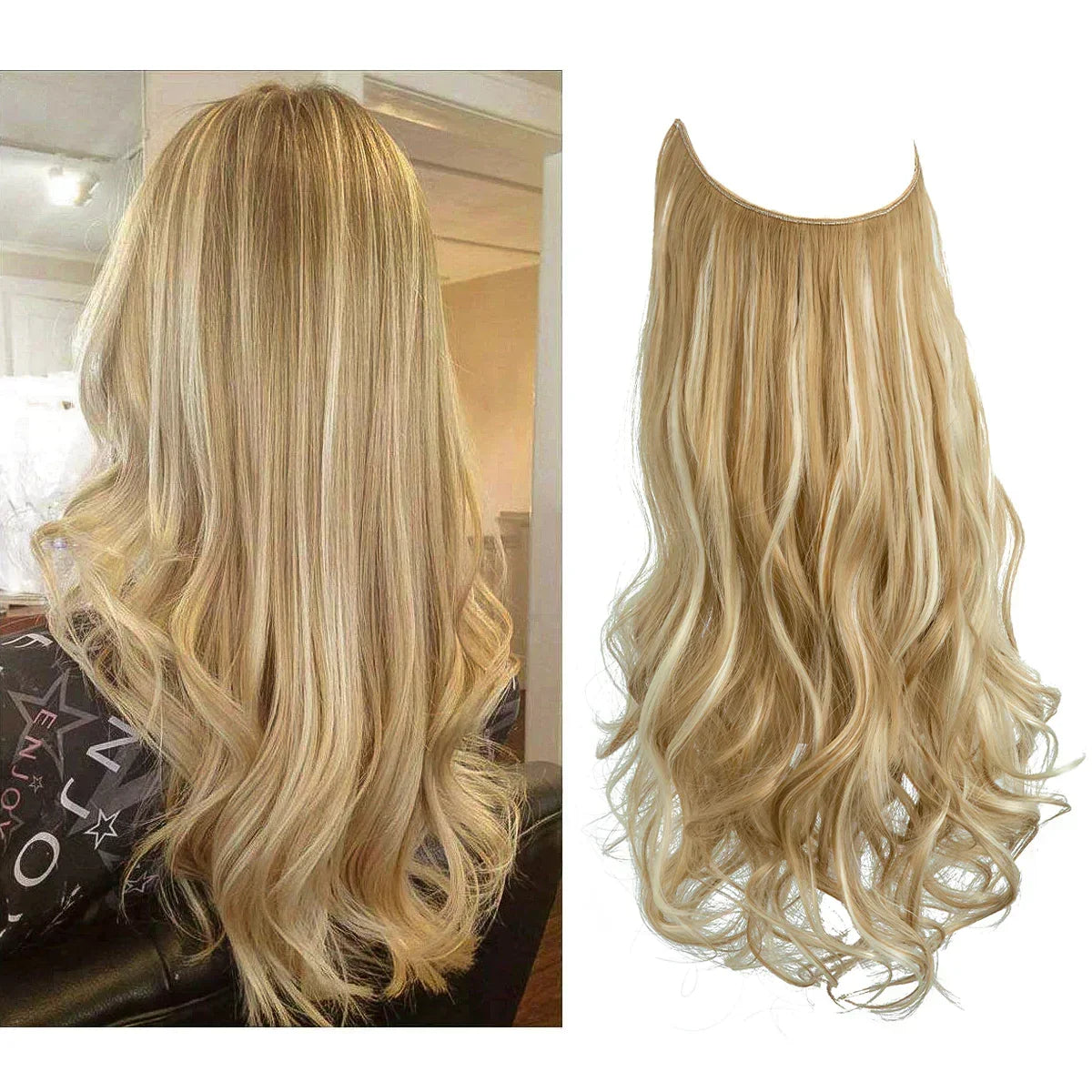 Haarextensions voor extra lengte en volume, hittebestendig - foto 16