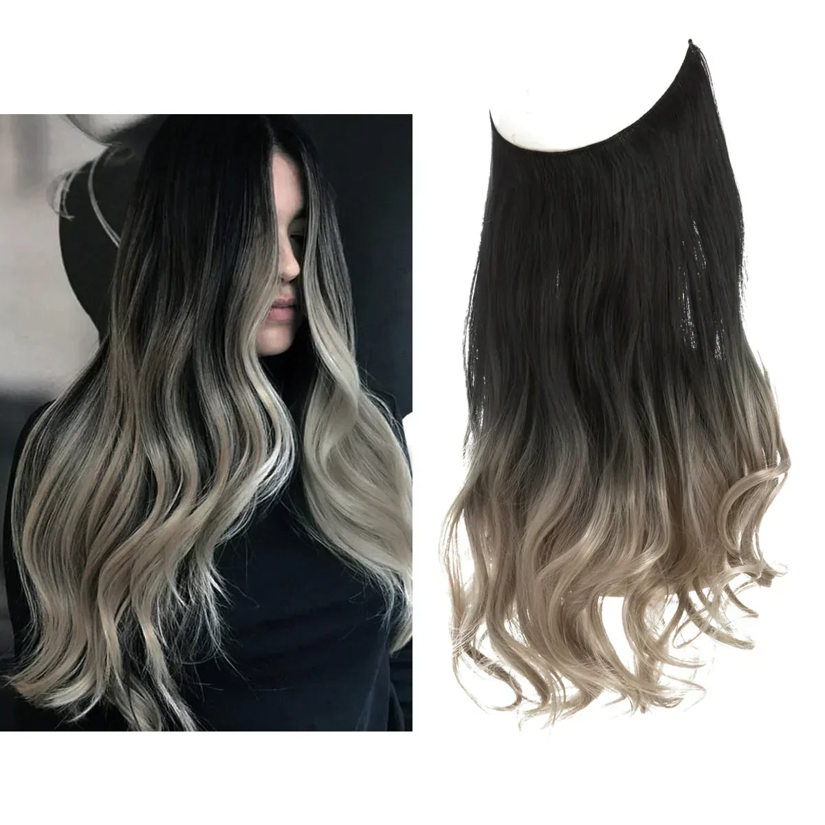 Haarextensions voor extra lengte en volume, hittebestendig - foto 7