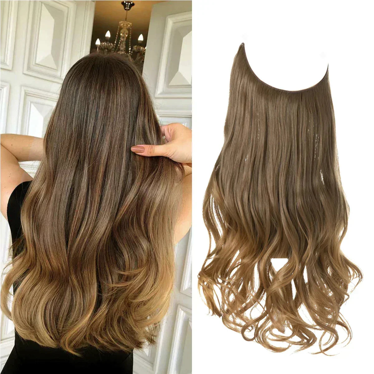 Haarextensions voor extra lengte en volume, hittebestendig - foto 12