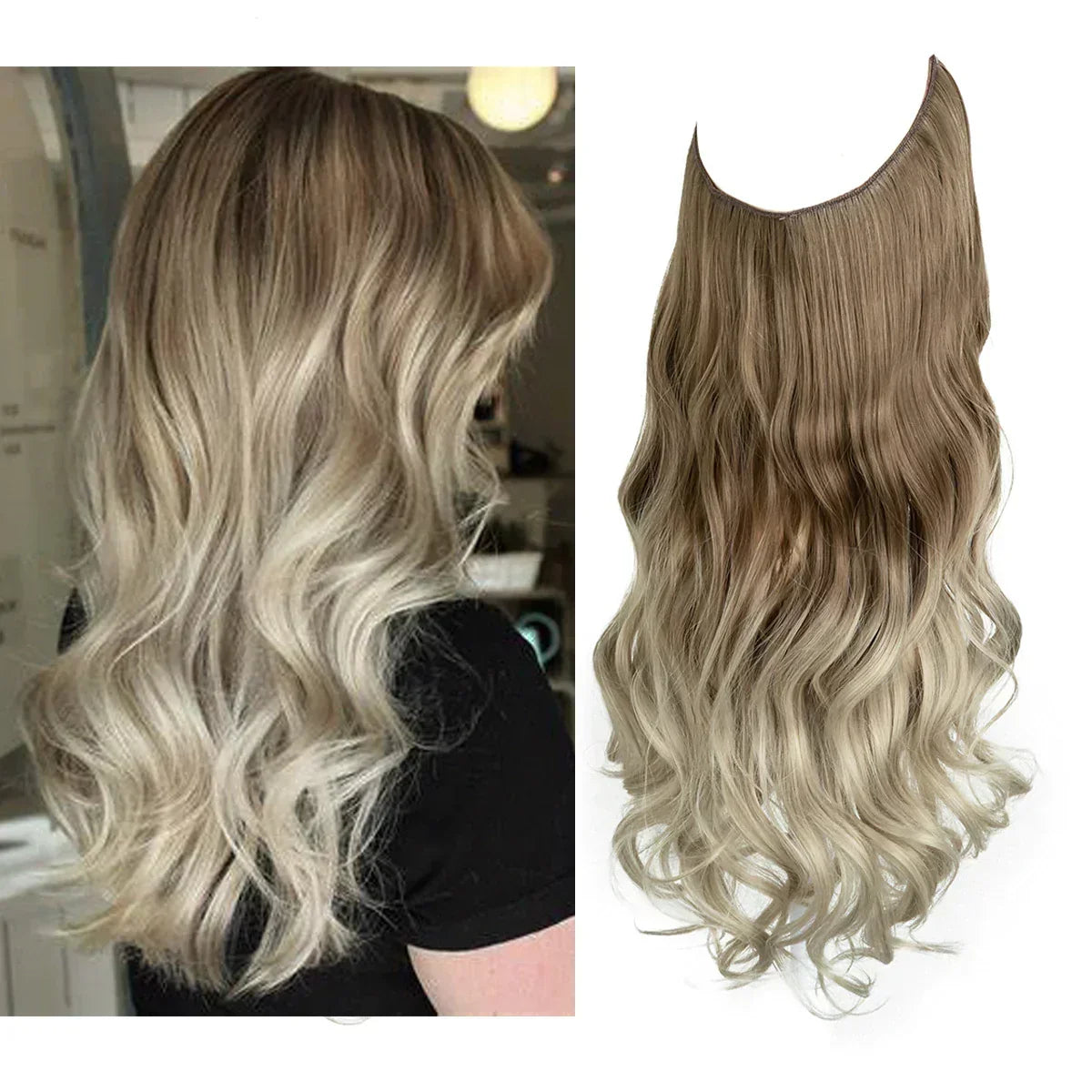 Haarextensions voor extra lengte en volume, hittebestendig - foto 8